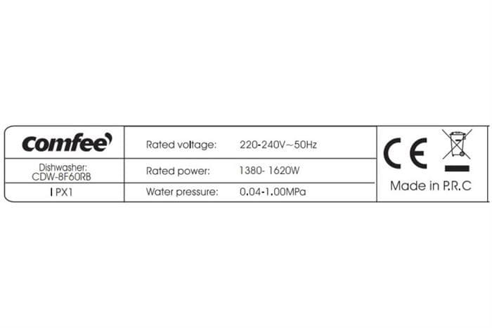 Máy rửa chén bát độc lập Comfee CDW-8F60RB